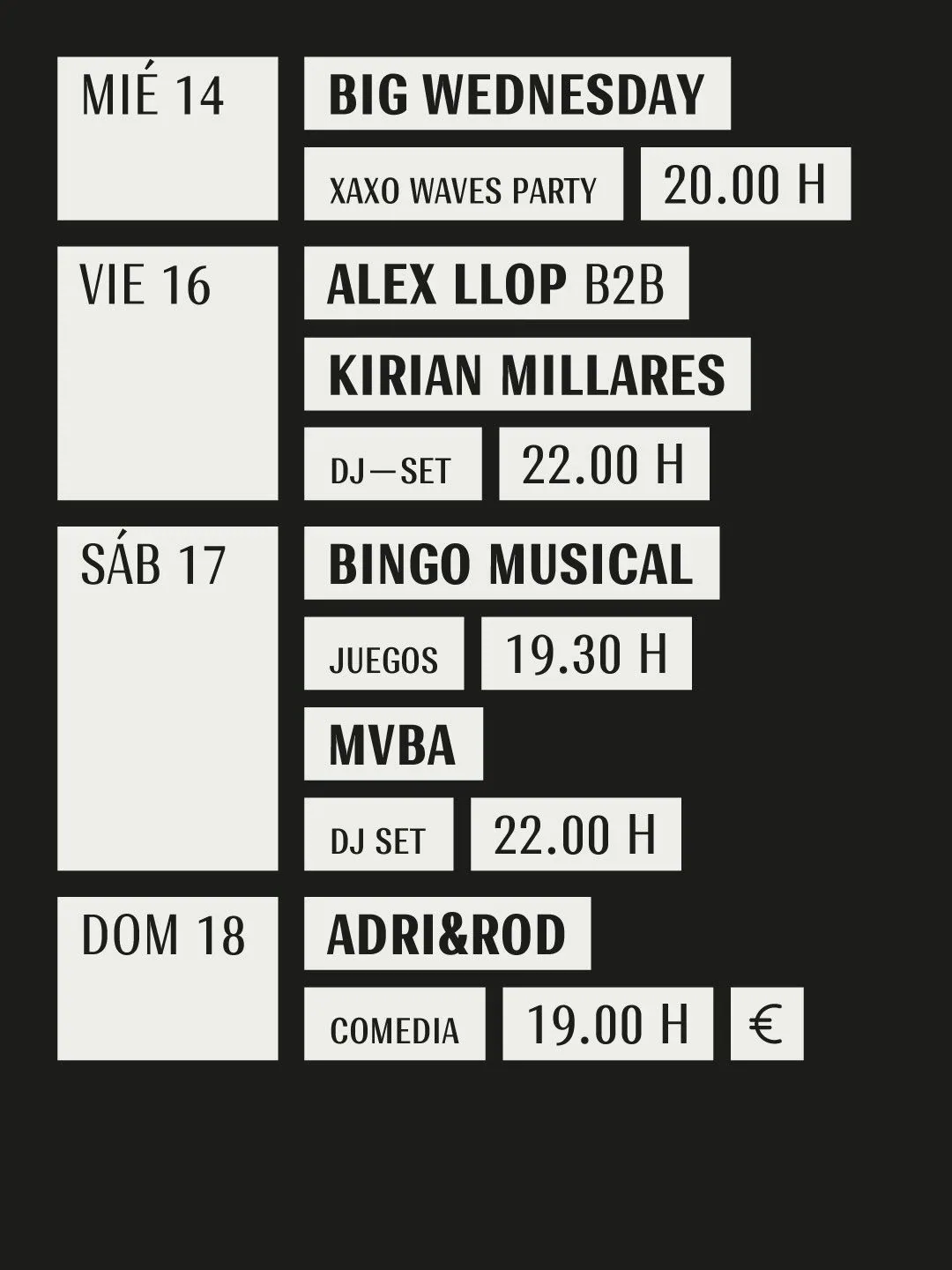 Cartel de Alex Llop B2B Kirian Millares DJ-Set