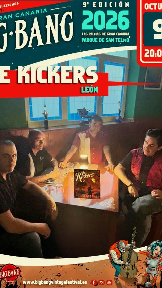 Cartel de Concierto de The Kickers en el Big Bang Vintage Festival