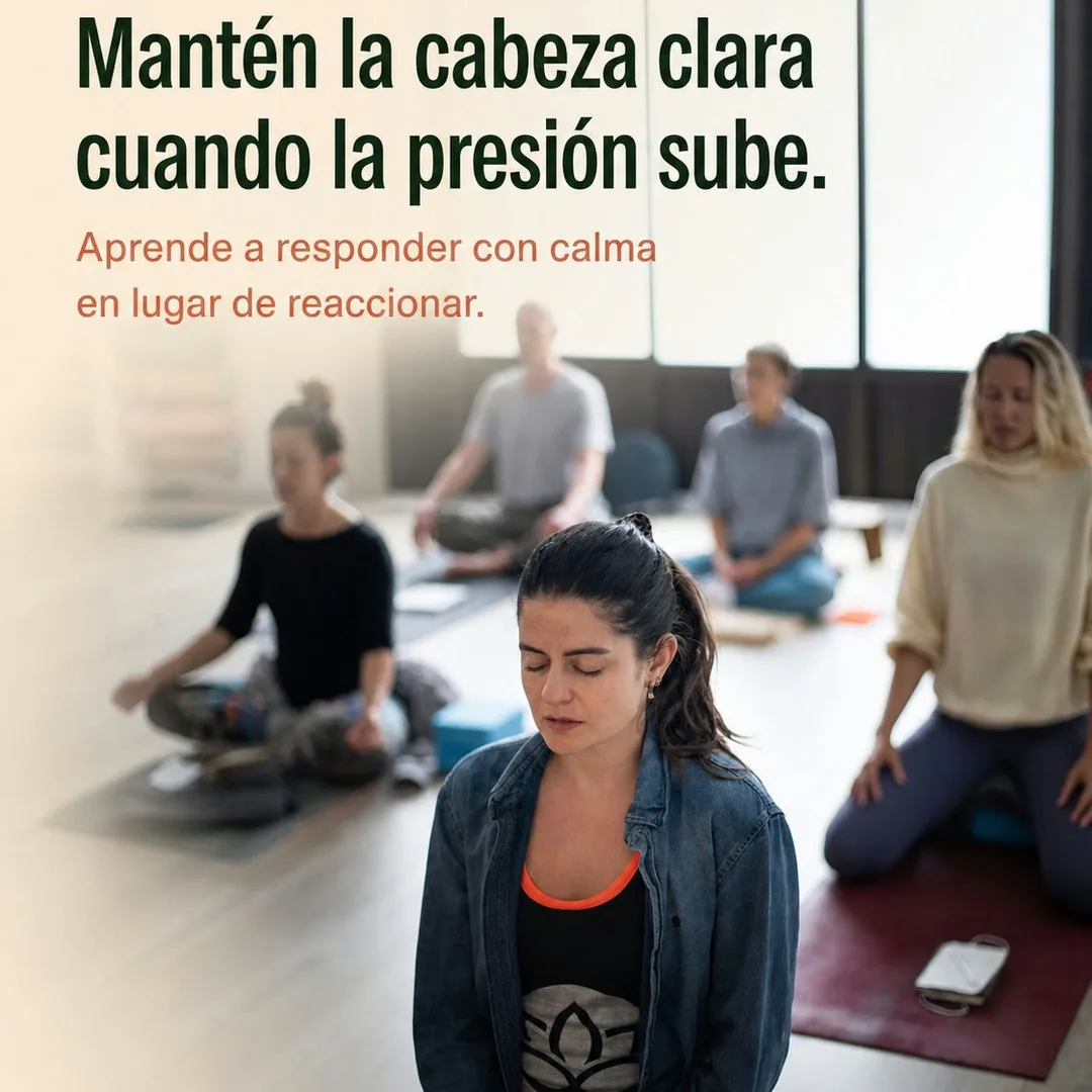 Cartel de Curso 'Calma bajo presión'