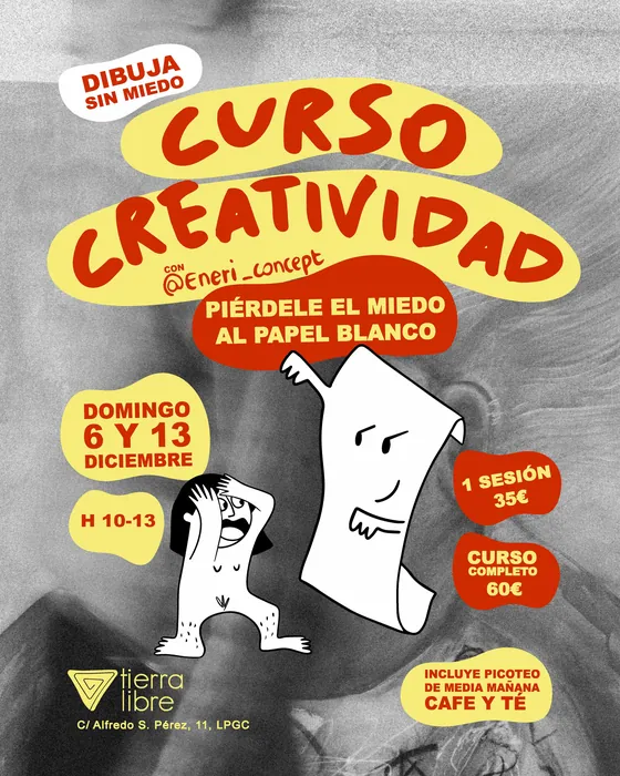 Cartel de Curso de Creatividad con Eneri Concept