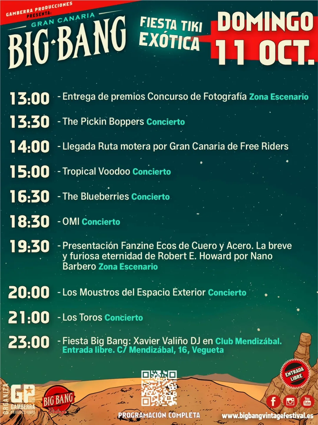 Cartel de Fiesta Big Bang: Xavier Valiño DJ