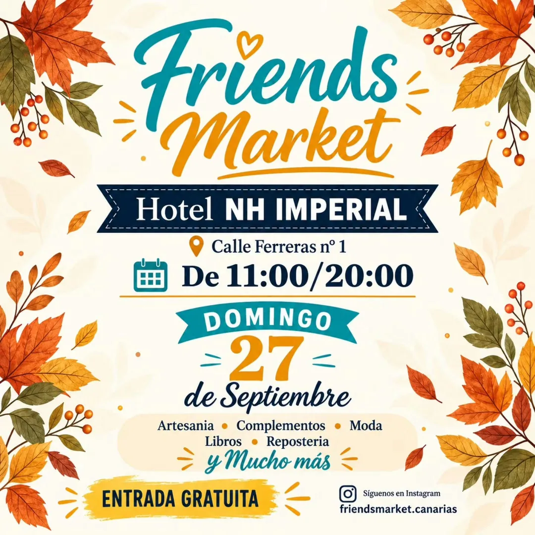 Cartel de Friends Market