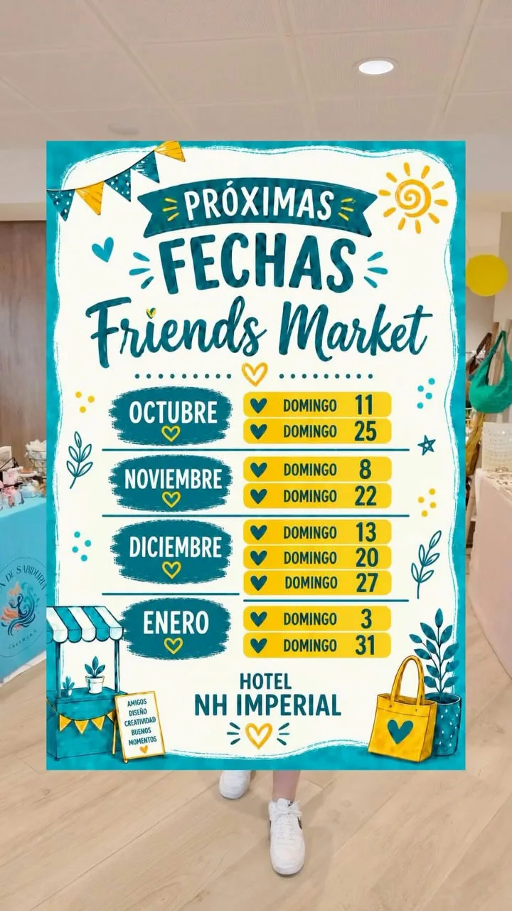 Cartel de Friends Market