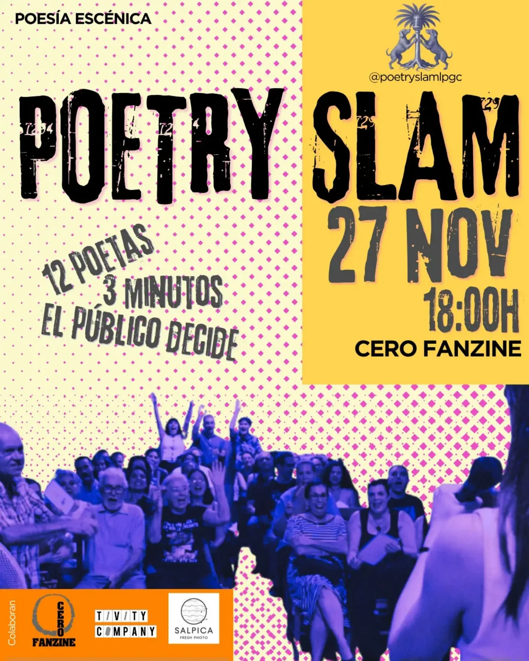 Cartel de II Poetry Slam de la temporada
