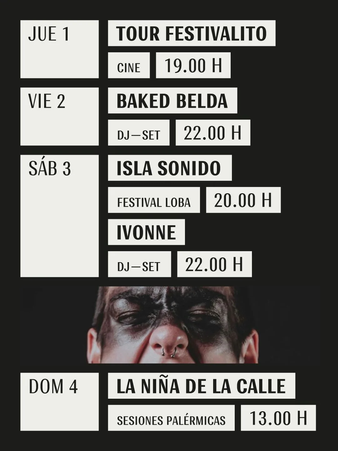 Cartel de Isla Sonido Festival Loba