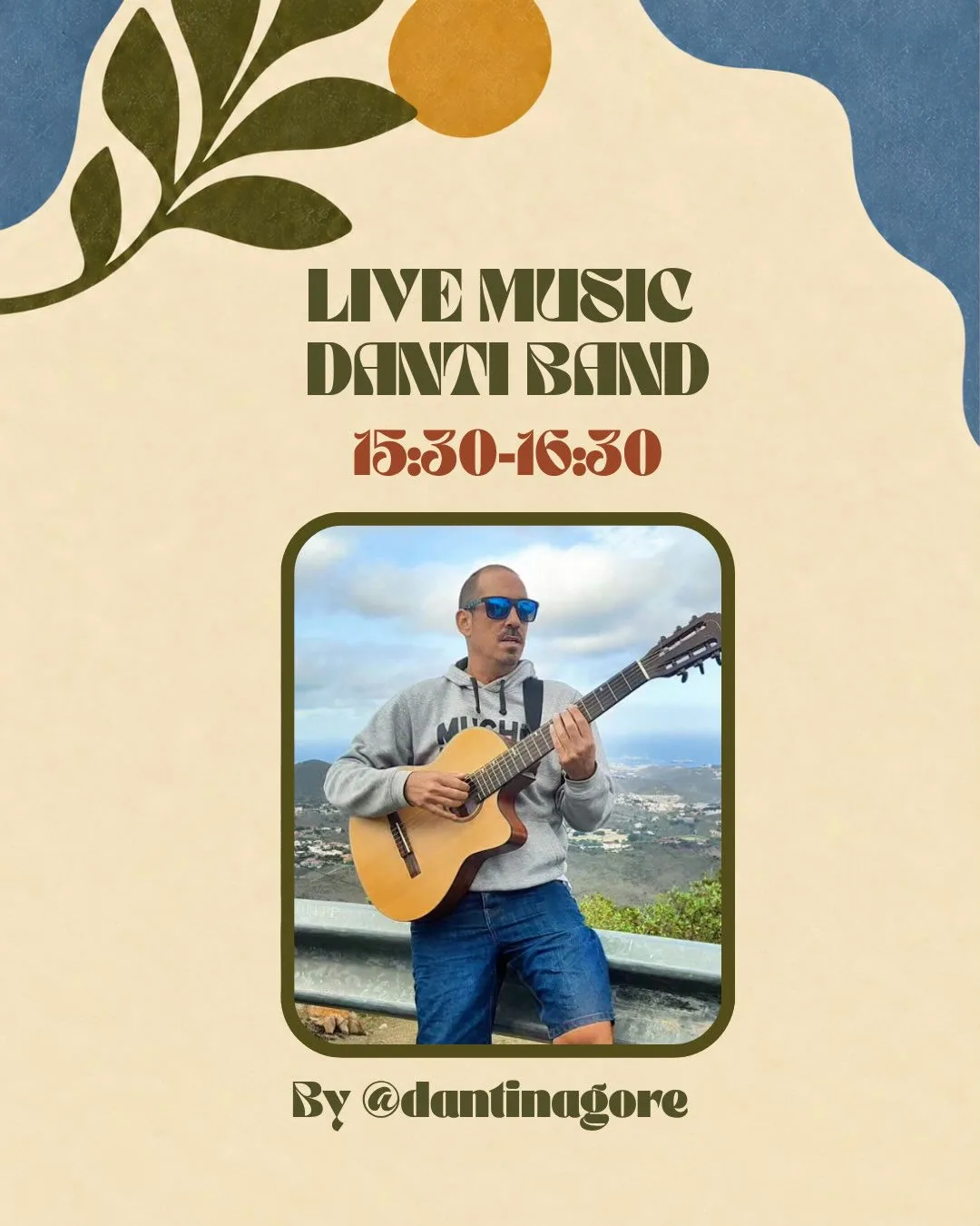 Cartel de Live Music Danti Band