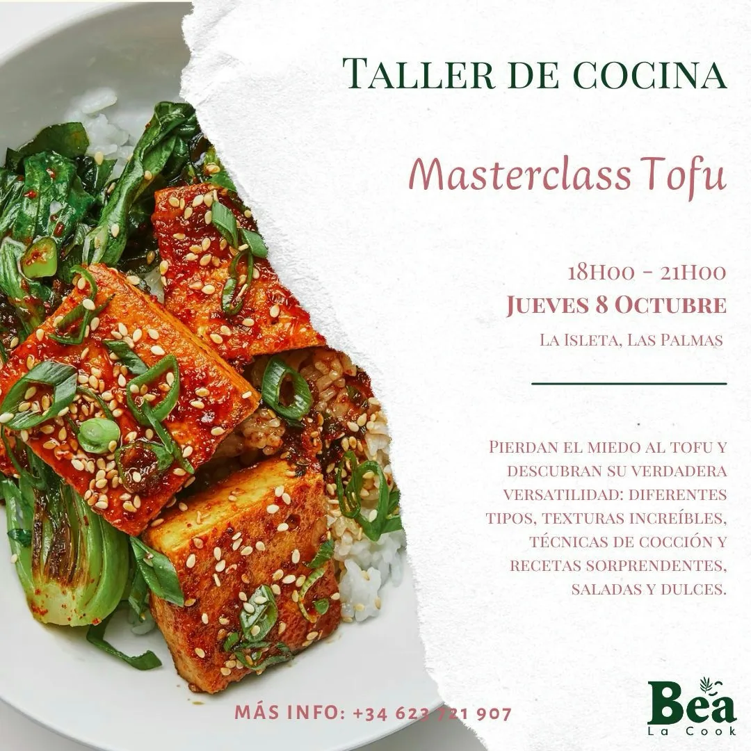 Cartel de Masterclass Tofu