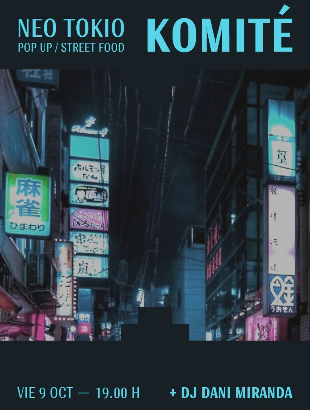 Cartel de NEO TOKIO — Komité Pop Up