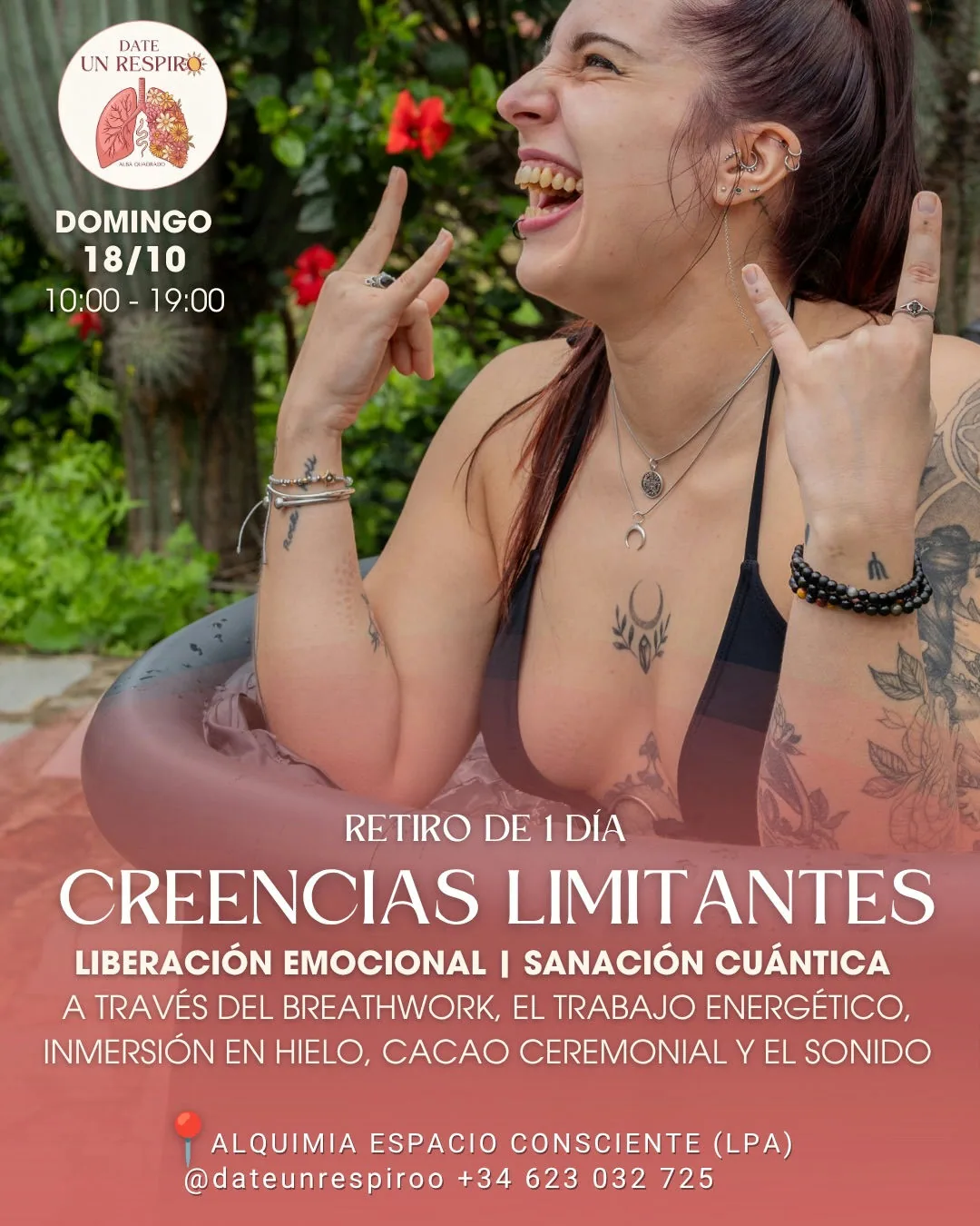 Cartel de Retiro de 1 día Creencias Limitantes