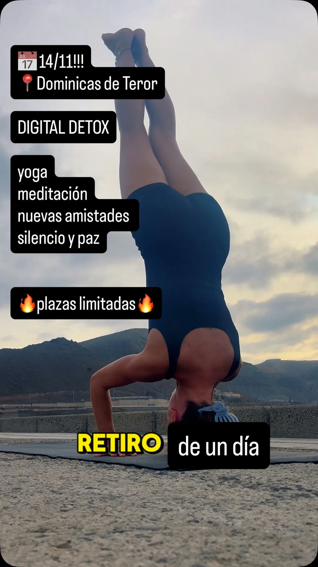 Cartel de Retiro de un día Digital Detox