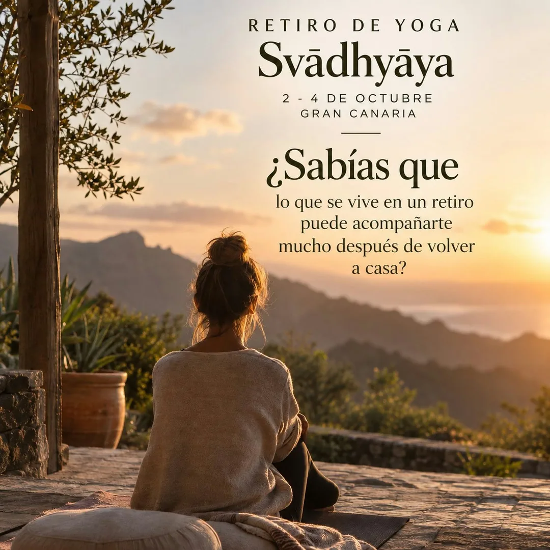 Cartel de Retiro Svādhyāya - El arte de observarse