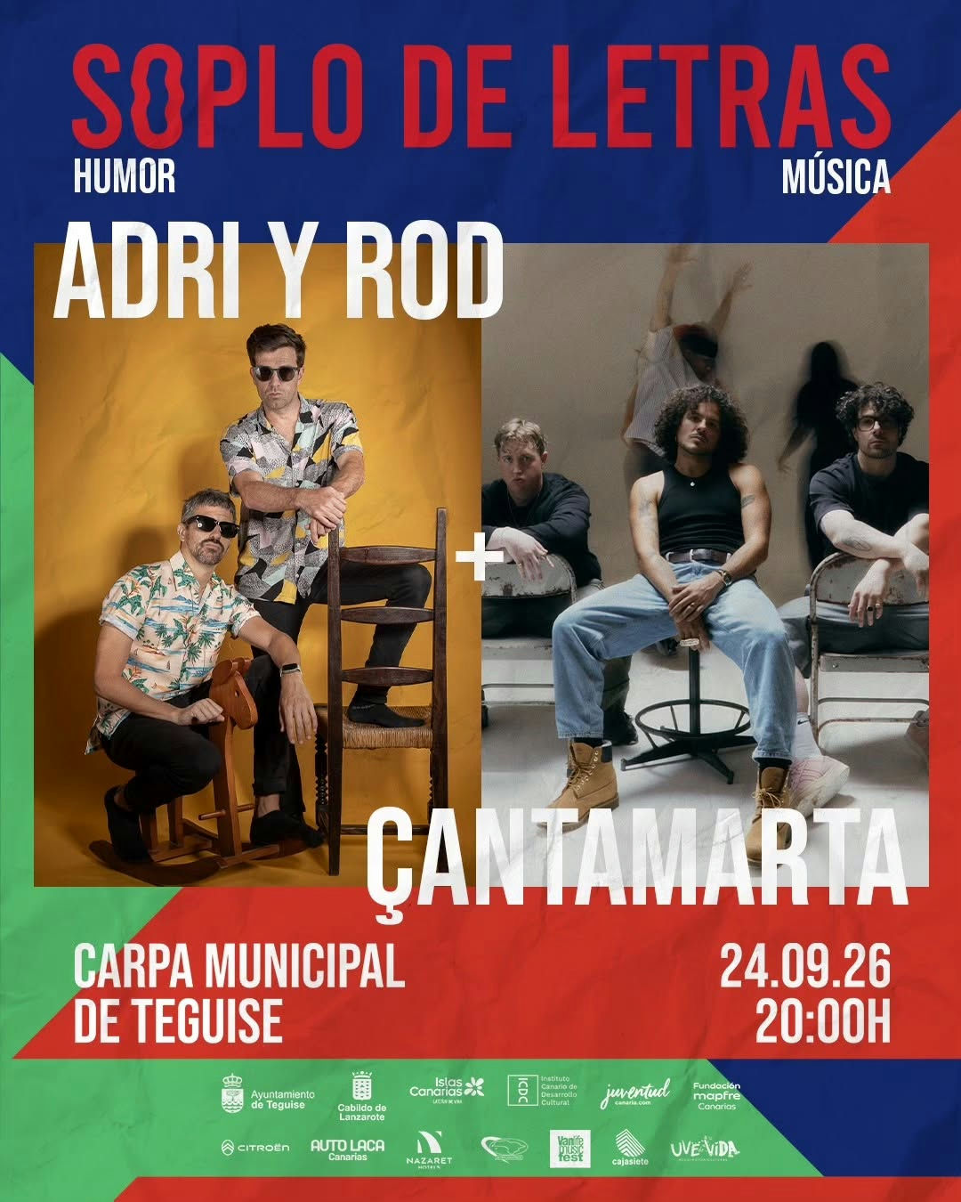 Imagen de la publicación: Soplo de Letras Lanzarote con Adri y Rod y Çantamarta