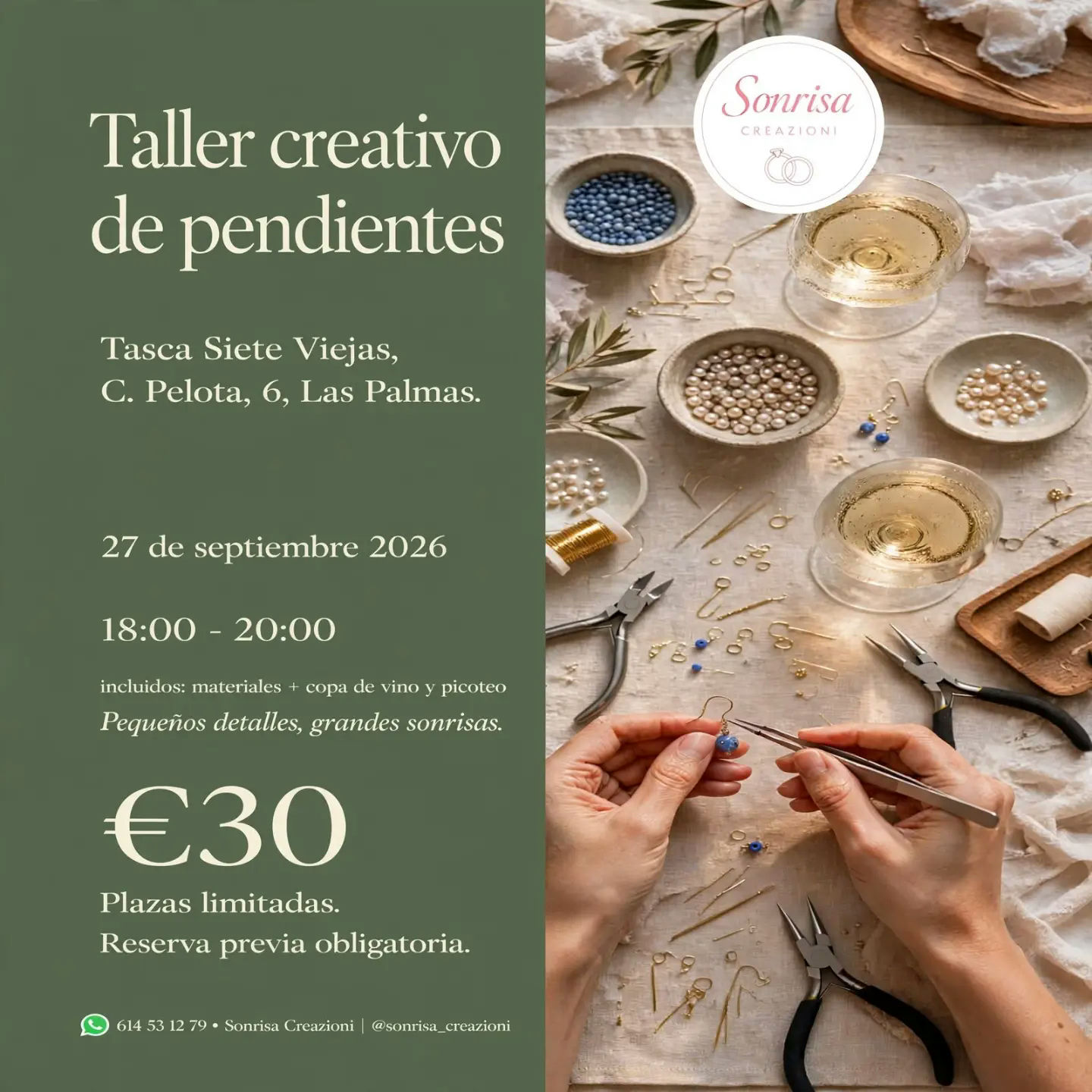 Imagen de la publicación: Taller creativo de pendientes