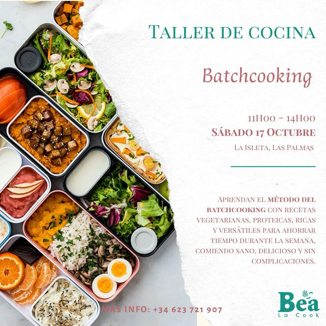 Cartel de Taller de Batchcooking