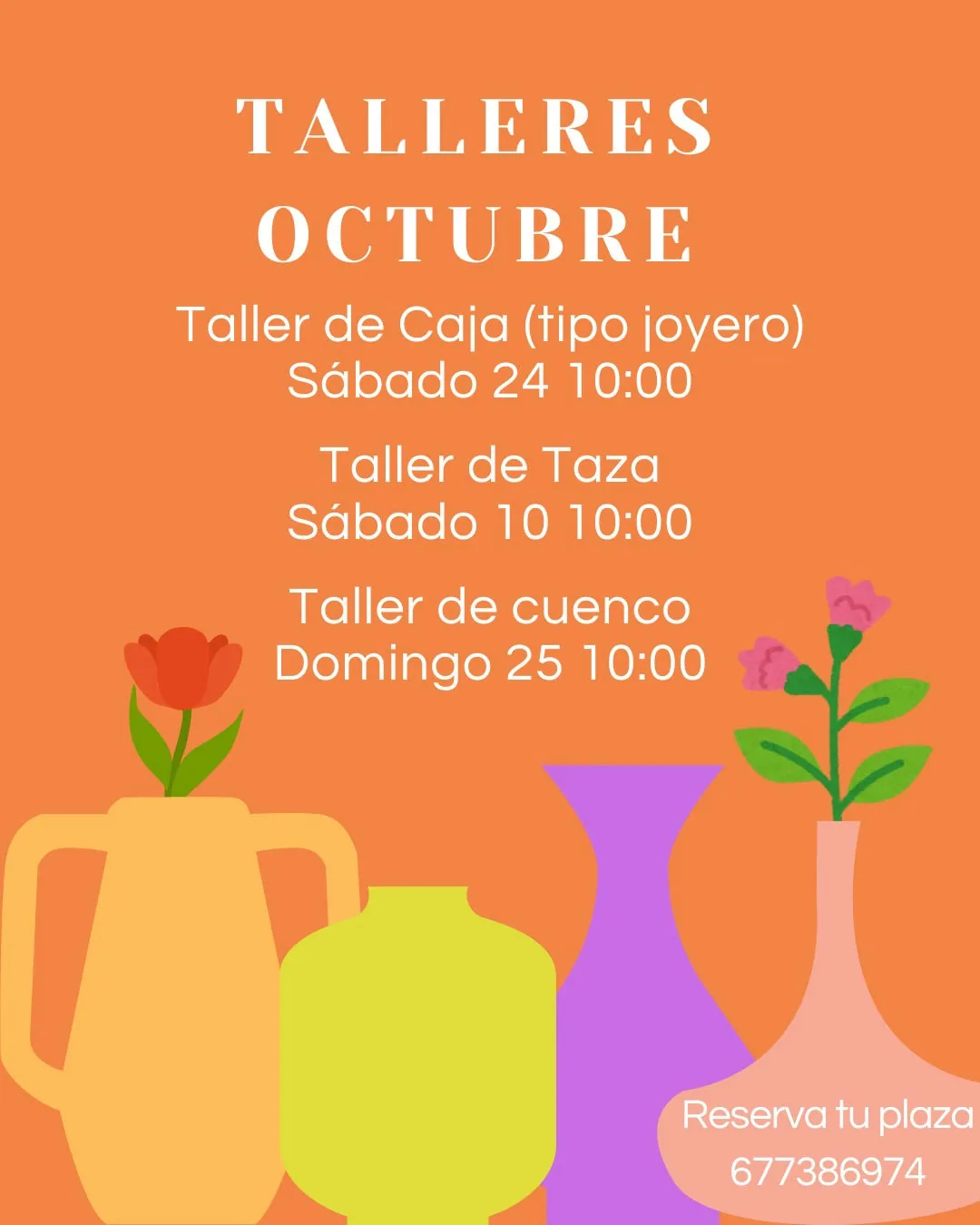 Cartel de Taller de Cuenco