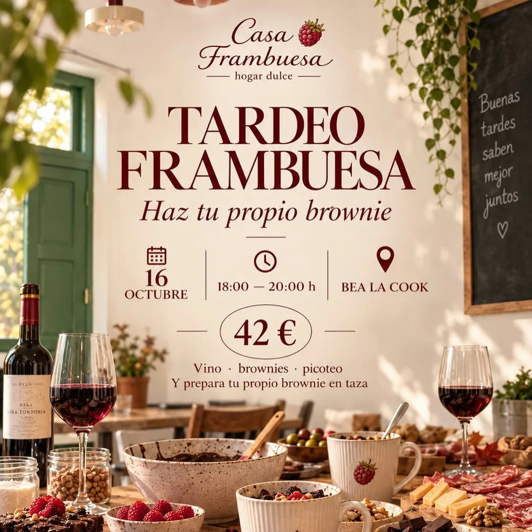 Cartel de Taller de galletas sin gluten