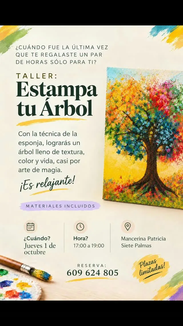 Cartel de Taller: Estampa tu Árbol