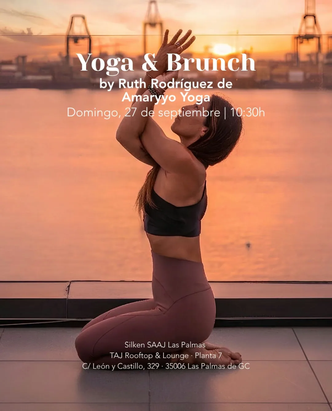 Cartel de Yoga & Brunch by Ruth Rodríguez de Amaryyo Yoga